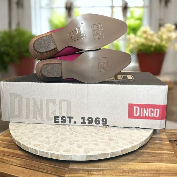 Dingo Star Struck Cowboy Boots Fuchsia Pink Leather Western Rodeo Women’s Size 7 - Picture 10 of 15